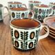 Boch La Louvière coffee service series Noix – 18 pieces – 8 people