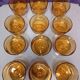 Serie de 12 coupes en verre vintage