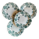 4 assiettes à dessert Nénuphar R & A Salins