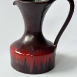 Enameled ceramic pitcher