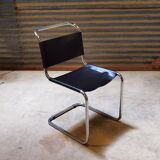 Chair S33 Marcel Breuer Thonet black leather
