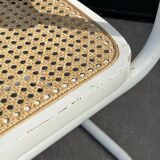 Set of 4 Cesca b32 model chairs in white dining chair