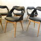 Série de 6 chaises de Louis Paolozzi édité par Zol 1950
