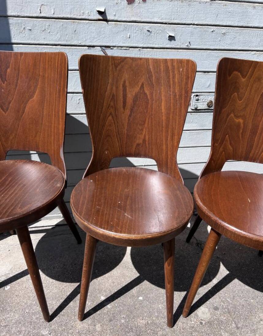 (Suite) 4 Bistro chairs Baumann (model Dove)