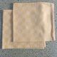 Duo de serviettes torchons 37 x 40 damassé orange melon
