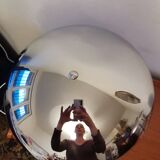 Chrome mushroom lamp