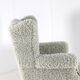 Armchair chair hairy Doodle retro fully restored - new upholstery