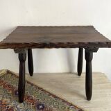 Wooden side table or bed end, Spain 1970