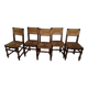 Set of 5 straw chairs