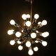 Sputnik chandelier in chrome metal, 24 lights