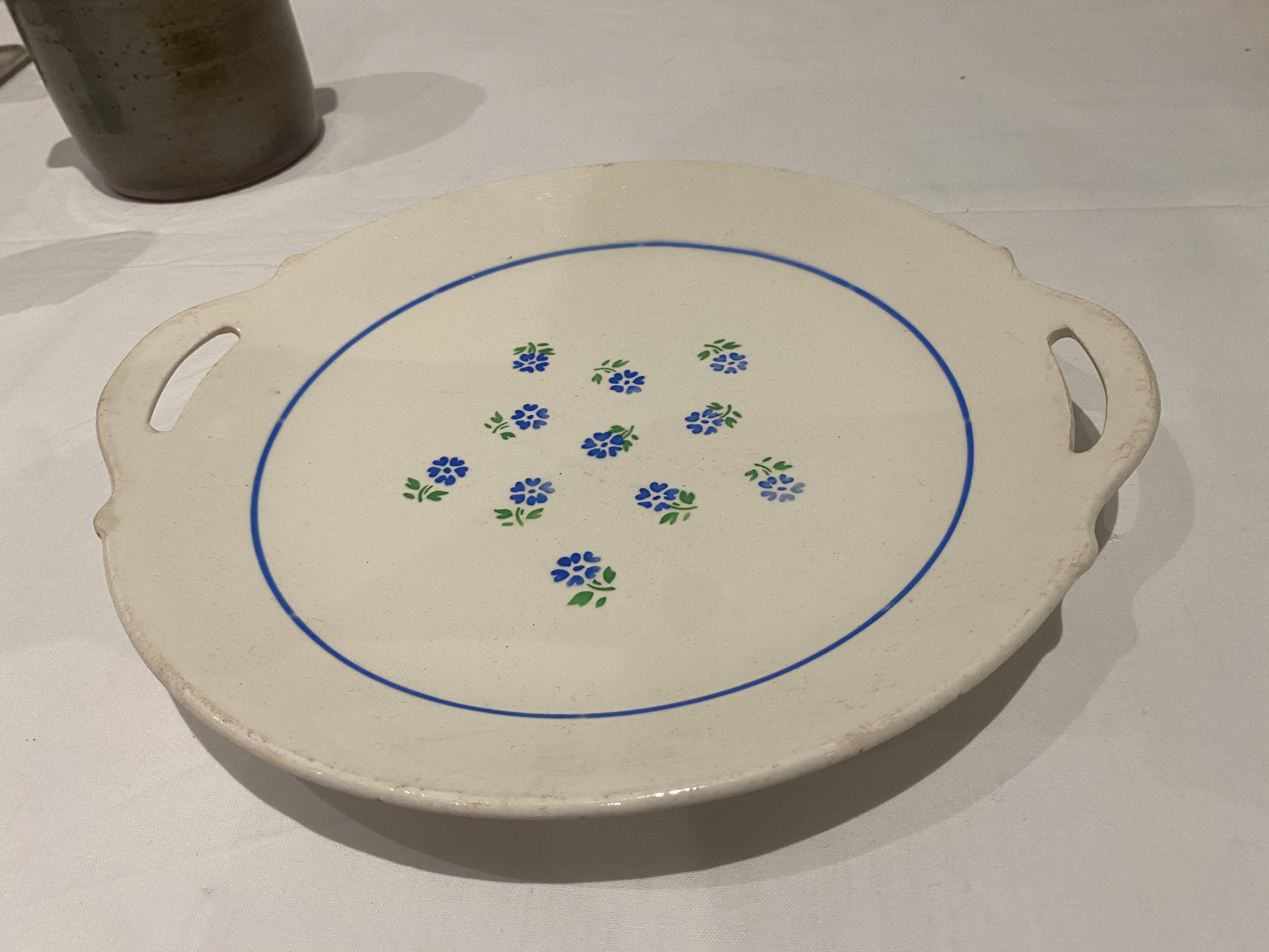 Plat  BADONVILLER  modèle Claudius demi porcelaine