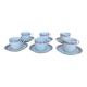 12-piece coffee service in porcelain Victoria from Czechoslovakia
