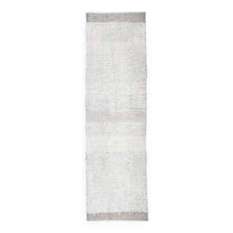 Tapis de couloir vintage en laine fait main de 2 x 8 pieds