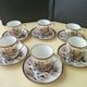 Set of 6 mocha coffee cups made of Japanese porcelain
