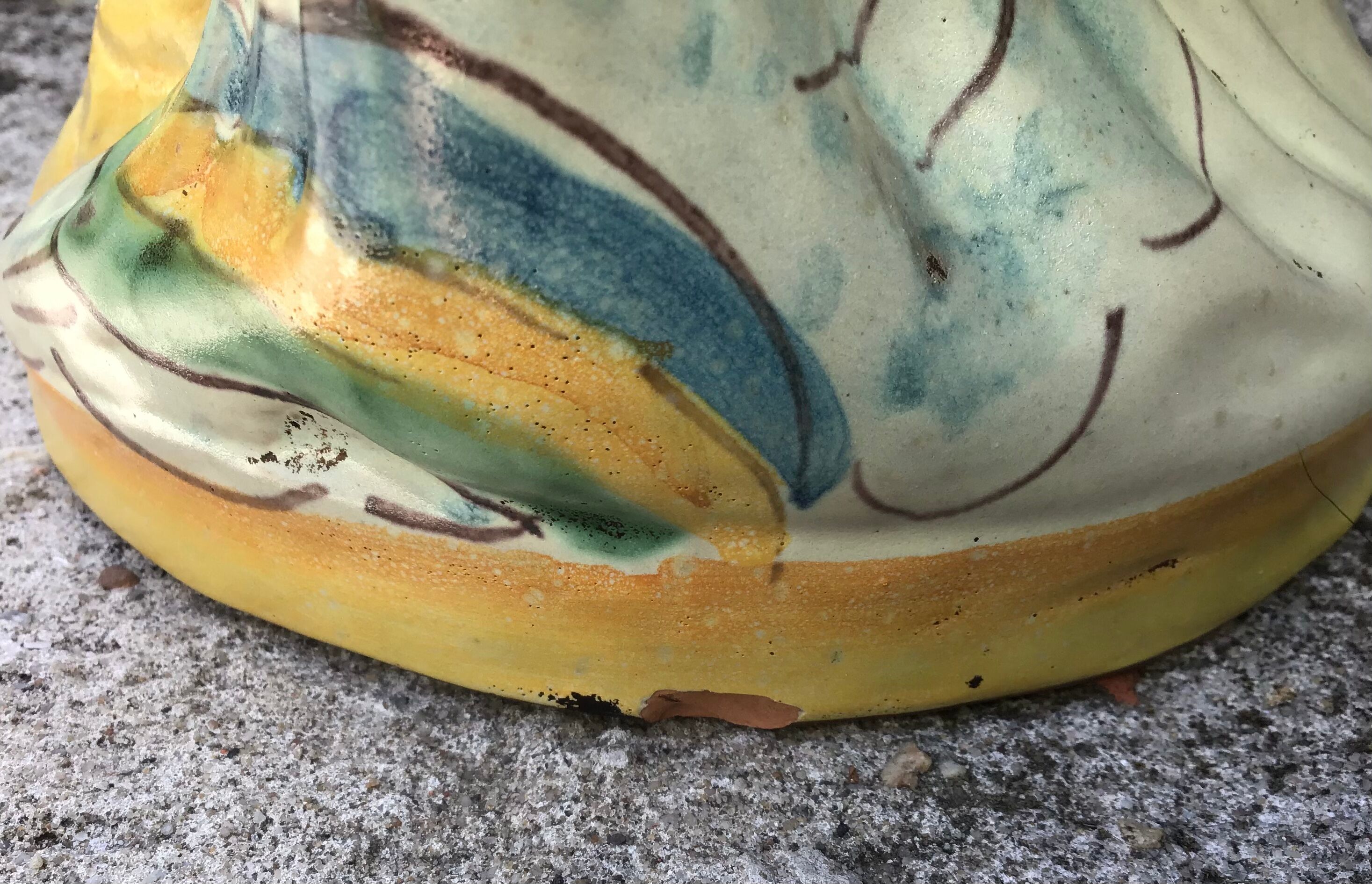 Anthropomorphic pot cache in traditional majolica of Caltagirone