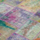 Handwoven anatolian contemporary 197 cm x 301 cm multicolor patchwork carpet