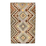 Yellow & Brown Turkish Kilim Rug, 172x284Cm