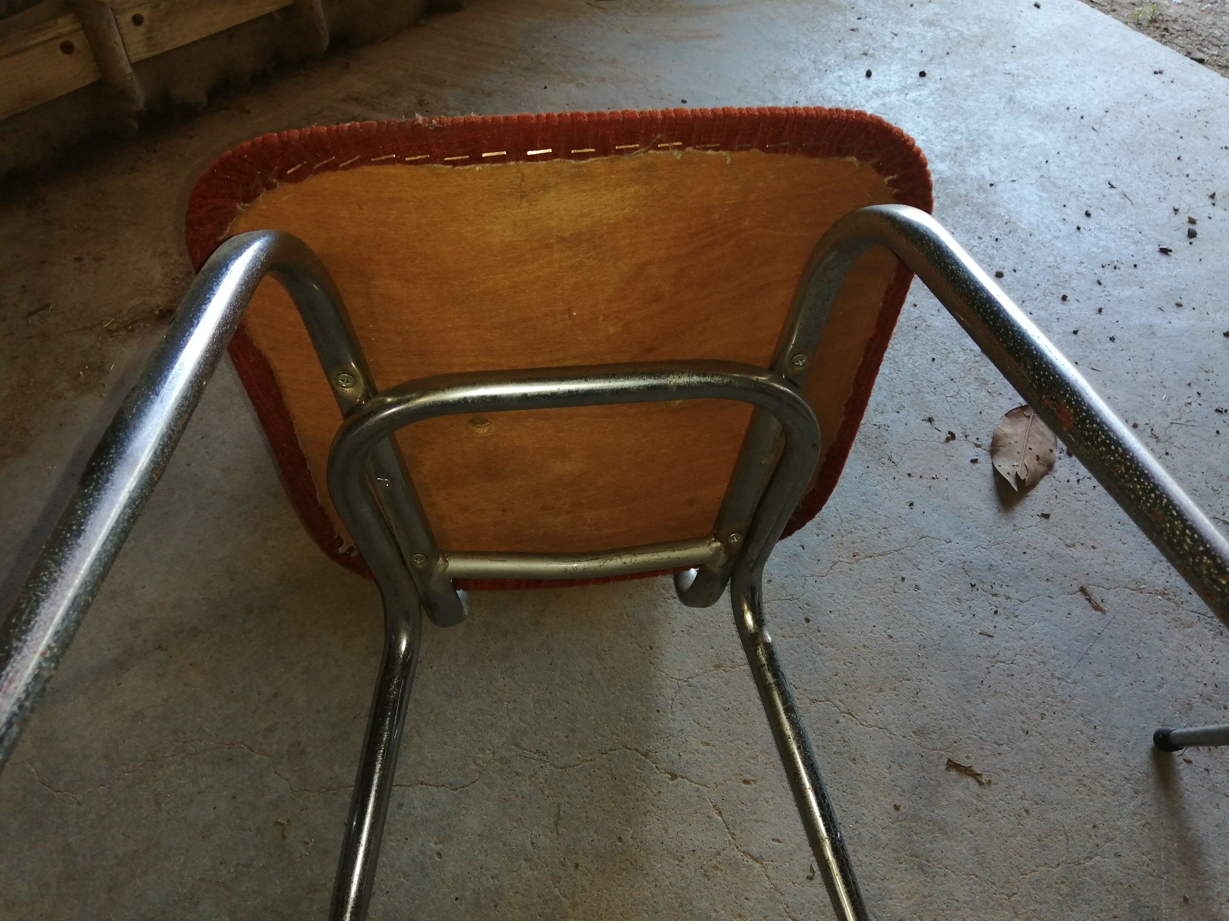 Set of 4 vintage velvet chairs