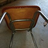 Set of 4 vintage velvet chairs