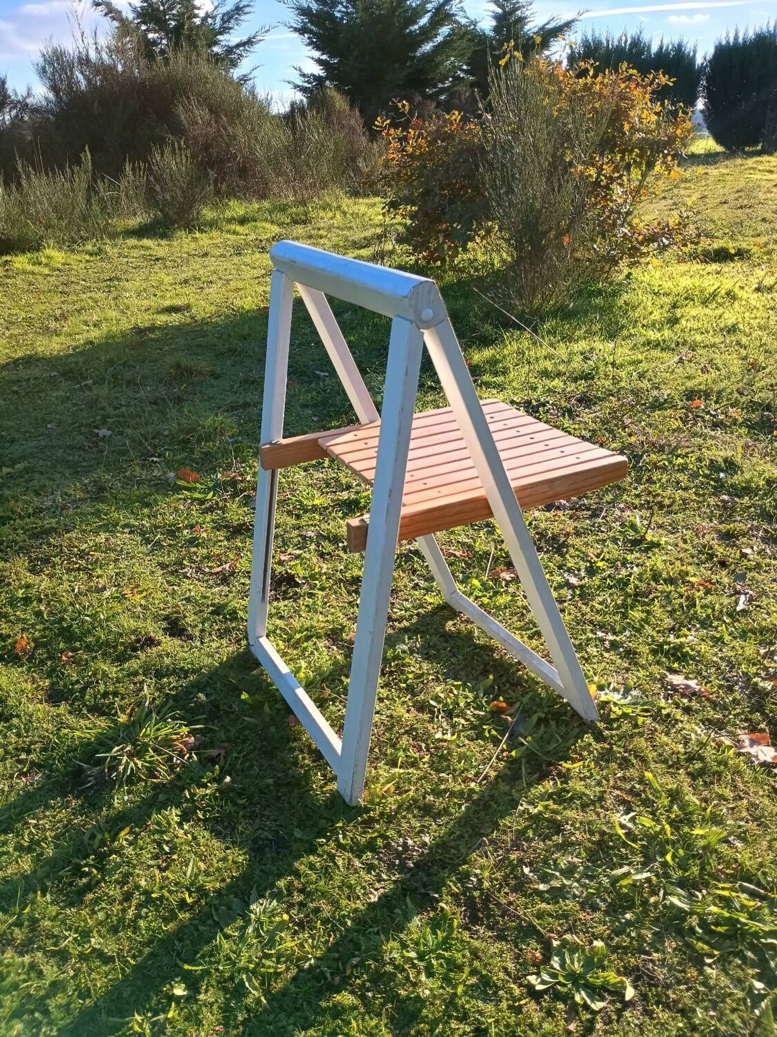 Chaise pliante par Aldo jacober