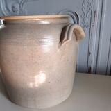 Old grey sandstone pot