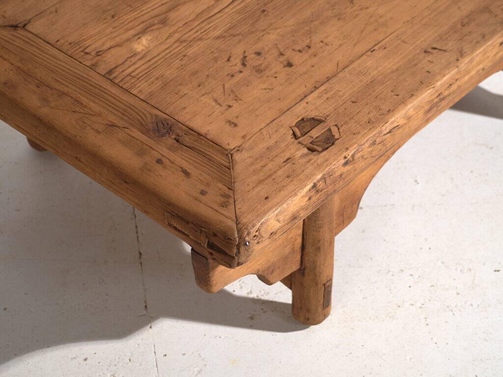 Antique Chinese kang coffee table – Primitive Chinese side table – circa 1900 #11