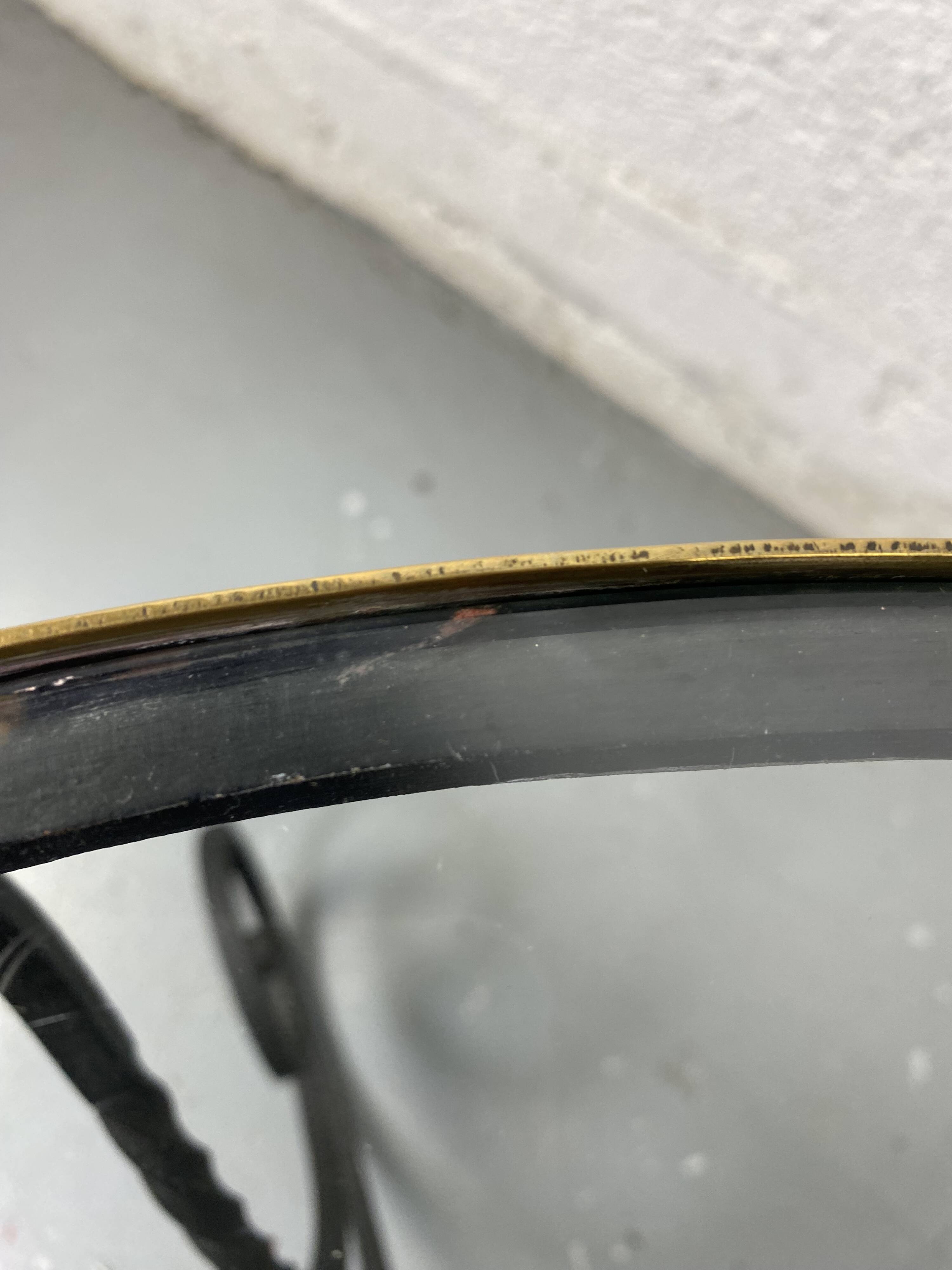 Wrought iron coffee table and glass top