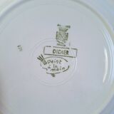 Flat plates Gien, Sarreguemines, Digoin