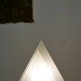 Glass pyramid lamp, 80s