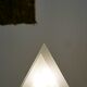 Lampe pyramide en verre années 80