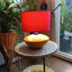 Albret lamp in colored ceramic, pebble shape, 1990