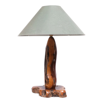 Polished Tree Trunk Table Lamp, 1970s