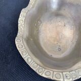 Antique hammered brass cup - pocket empty - golden - frieze