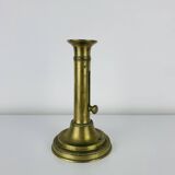 Golden brass candlestick, vintage