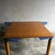 Square convertible table by Francesco Binfaré for Cassina, 1980s.