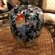 Chinese vase with toucans and parrots
