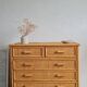 Commode en rotin vintage circa années 70