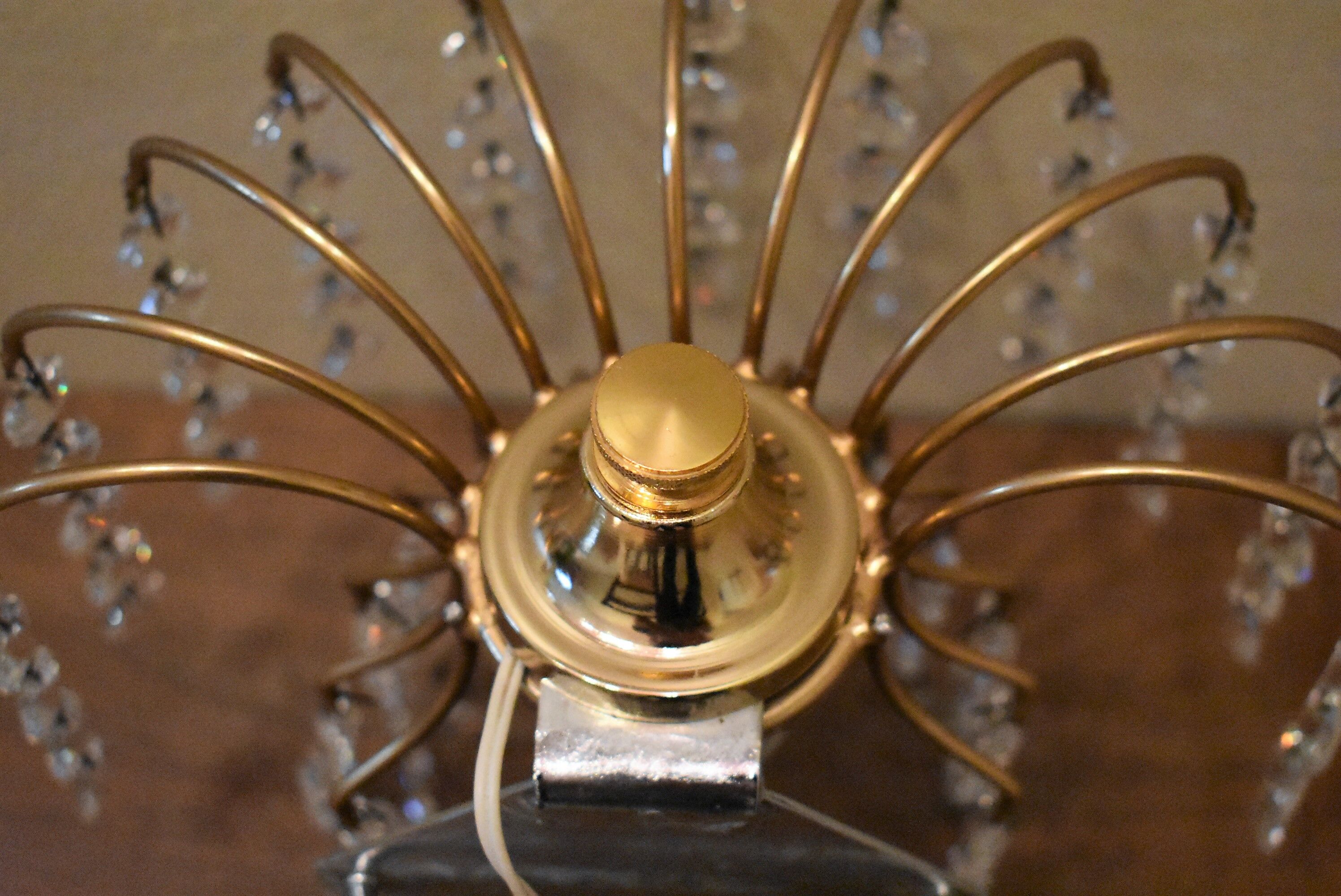 Pair of vintage tassel wall light