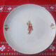 6 assiettes porcelaine basque décor piments et cerises