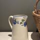 Vintage Flowered Jug Pichet Cruche by Geneviève Lethu Volubilis