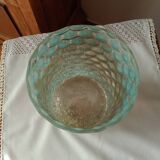 Cylindrical vase frosted honeycomb glass