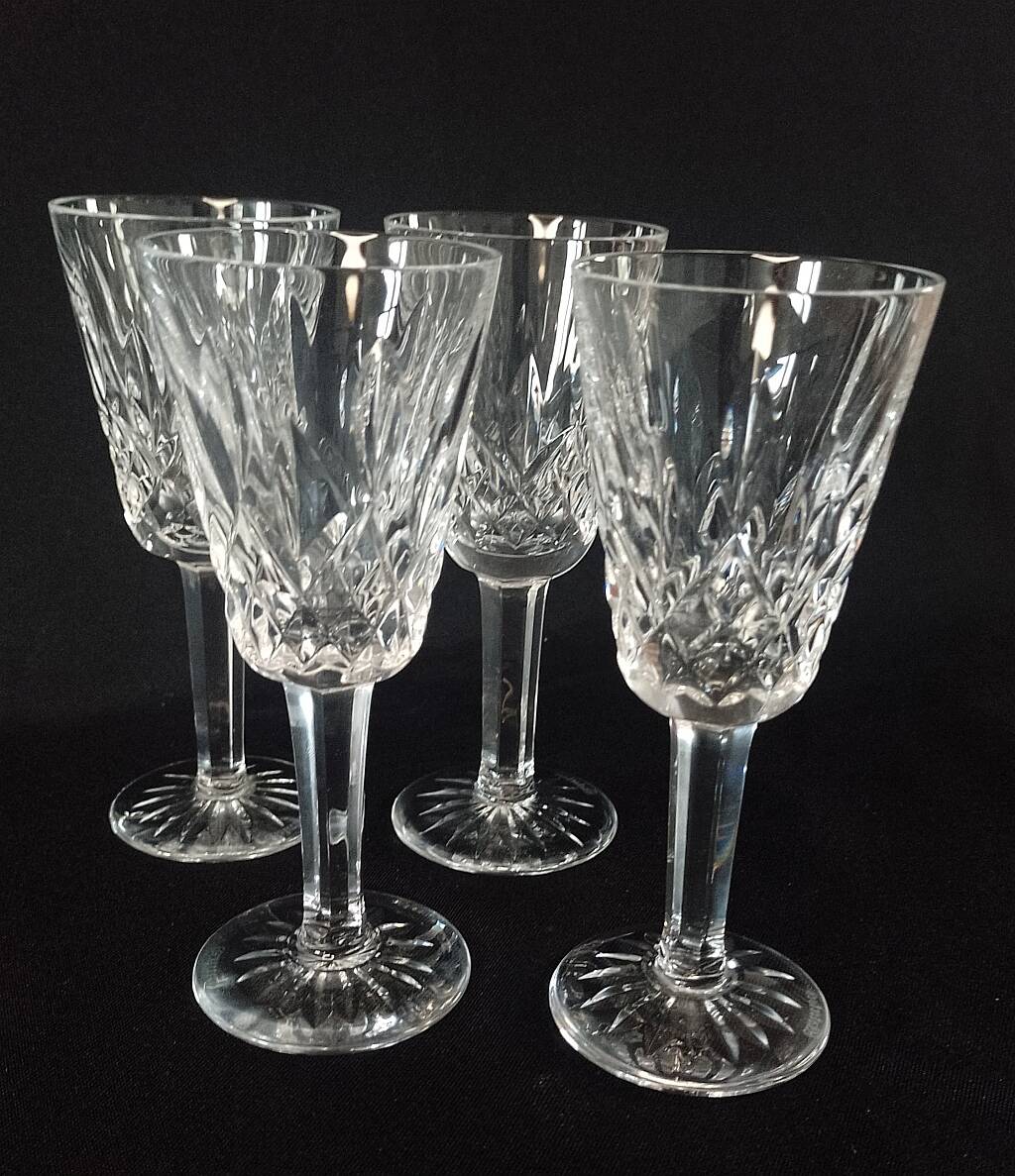 Waterford Crystal Lismore Pattern Sherry Glasses set of 4