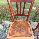 Bistro chairs with patterns