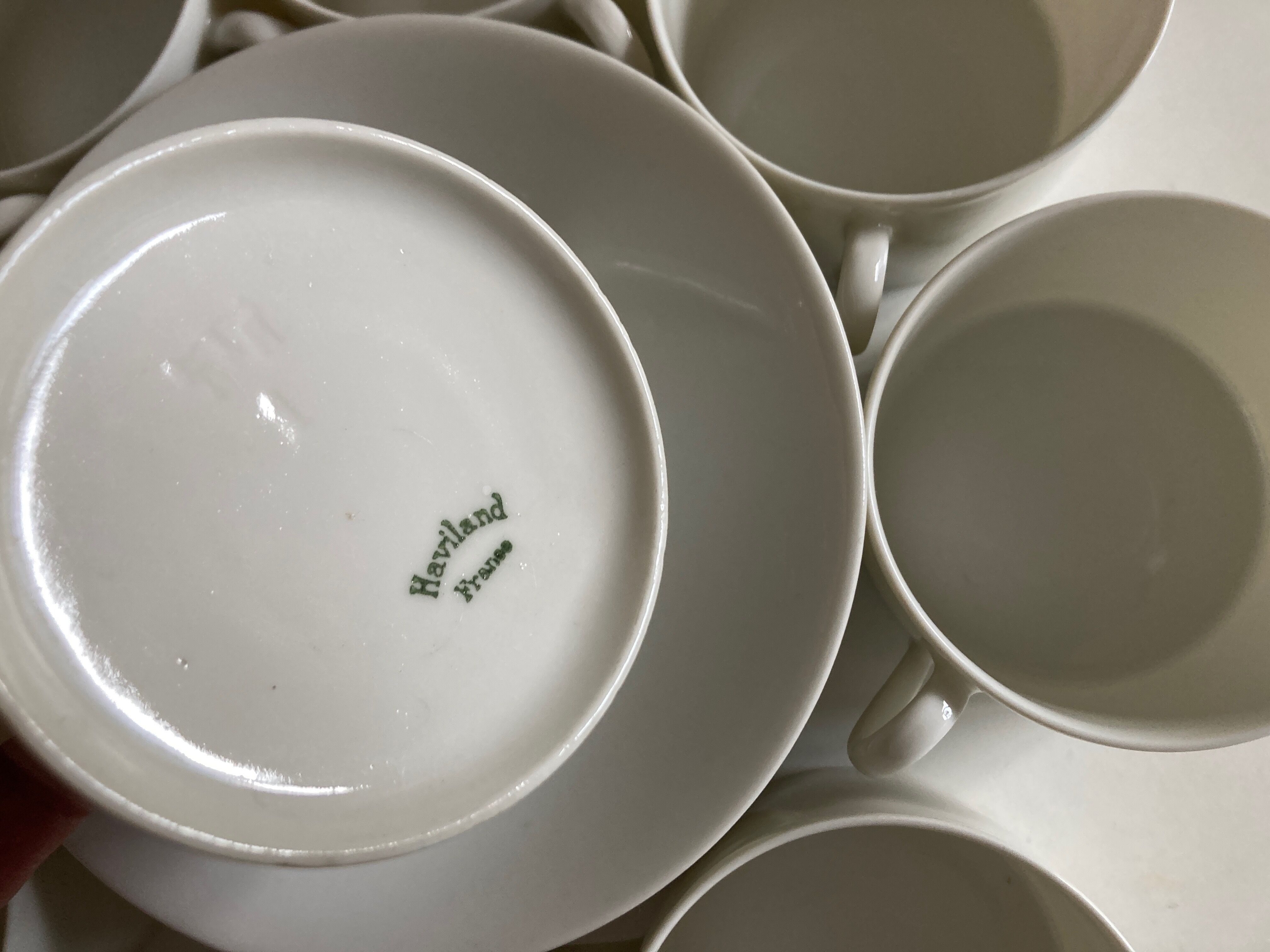 Set of 8 lunches Haviland 1960