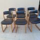 6 vintage Self sled chairs danish