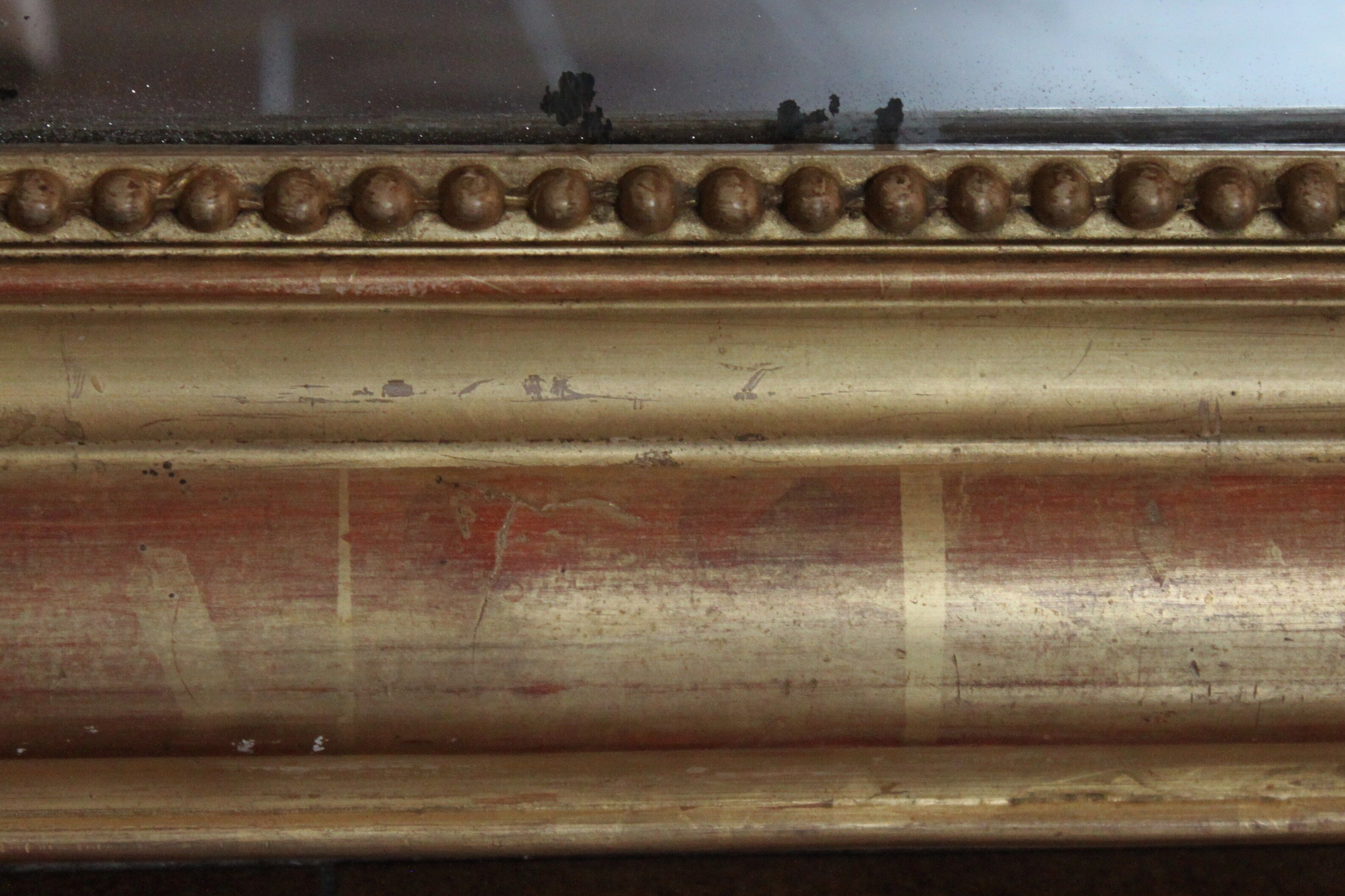 Gold Louis Philippe style mirror