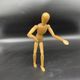 Articulated drawing puppet, wooden mannequin, drawing accessory, vintage French, window decor