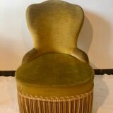 Toad armchair in gold velvet