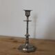 Antique silver-plated candlestick – vintage tall candle holder H25 cm