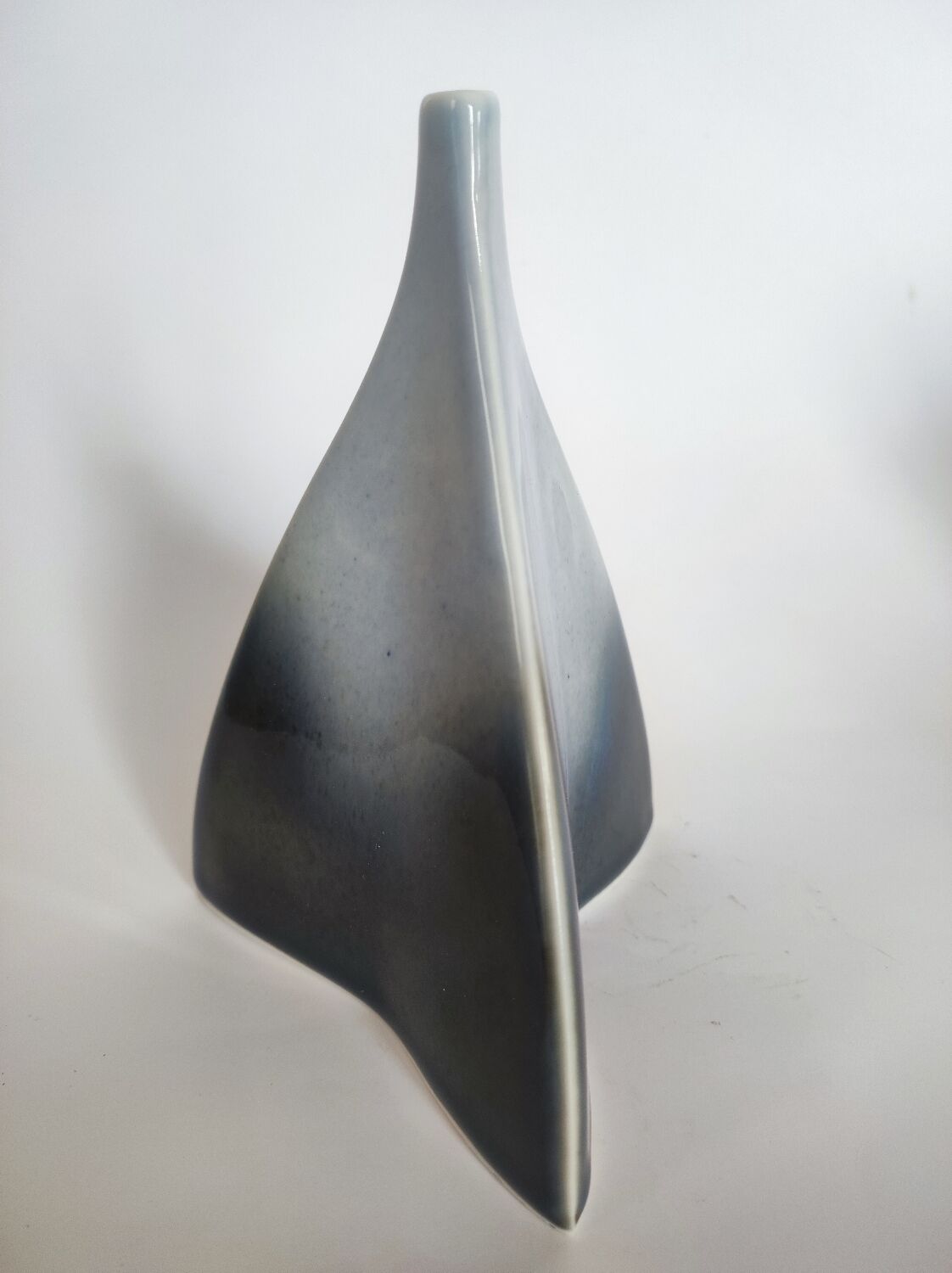 Porcelain vase signed Virebent